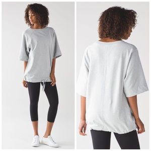 SOLD Lululemon Split Short Sleeve Heathered Light